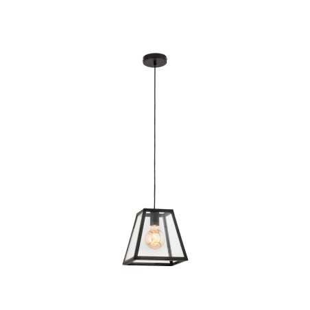 Lampe plafond acier E27 noir mat ANLIAC