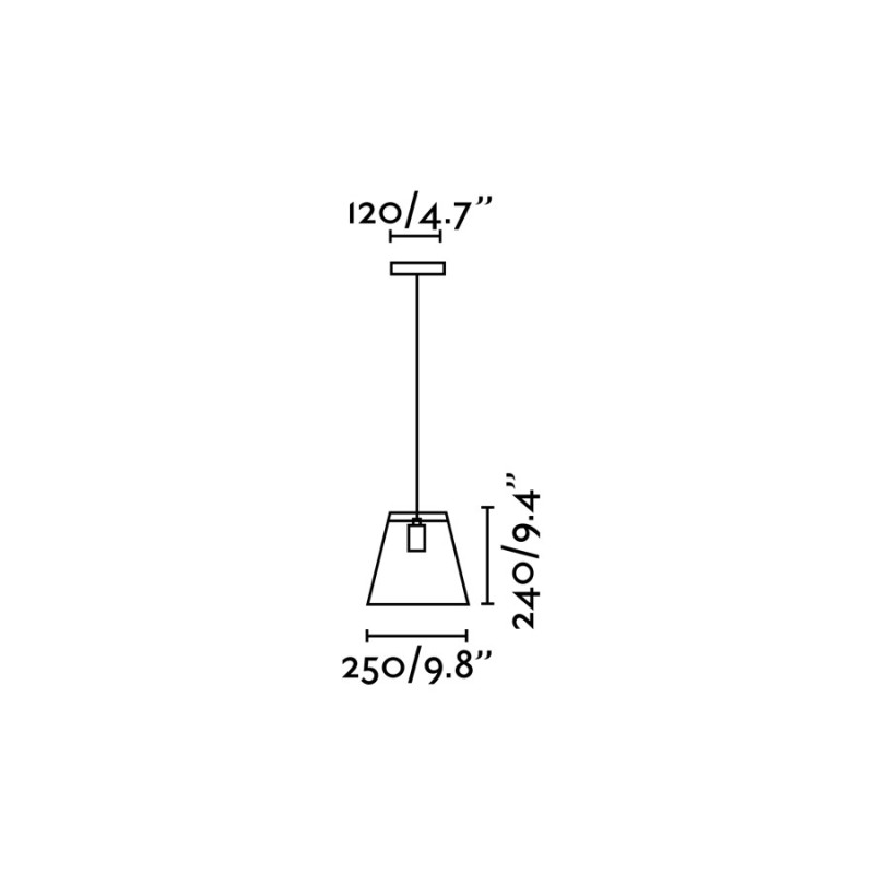 Lampe plafond acier E27 noir mat ANLIAC