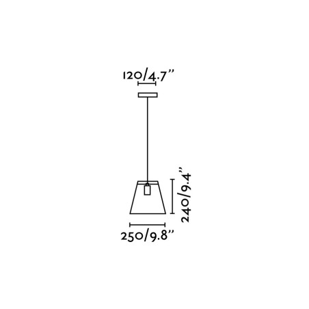 Lampe plafond acier E27 noir mat ANLIAC