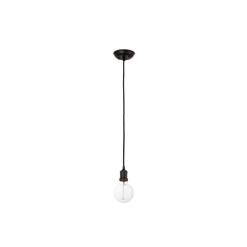 Lampe plafond acier E27 noir AUMAGNE