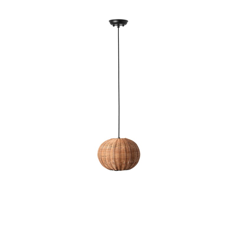 Lampe de plafond en acier E27 noir MONTAMY