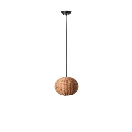 Lampe de plafond en acier E27 noir MONTAMY