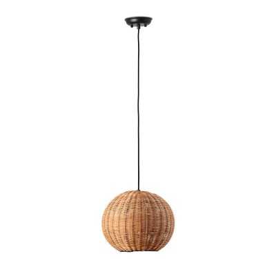 Lampe de plafond en acier E27 noir HEDIVAL