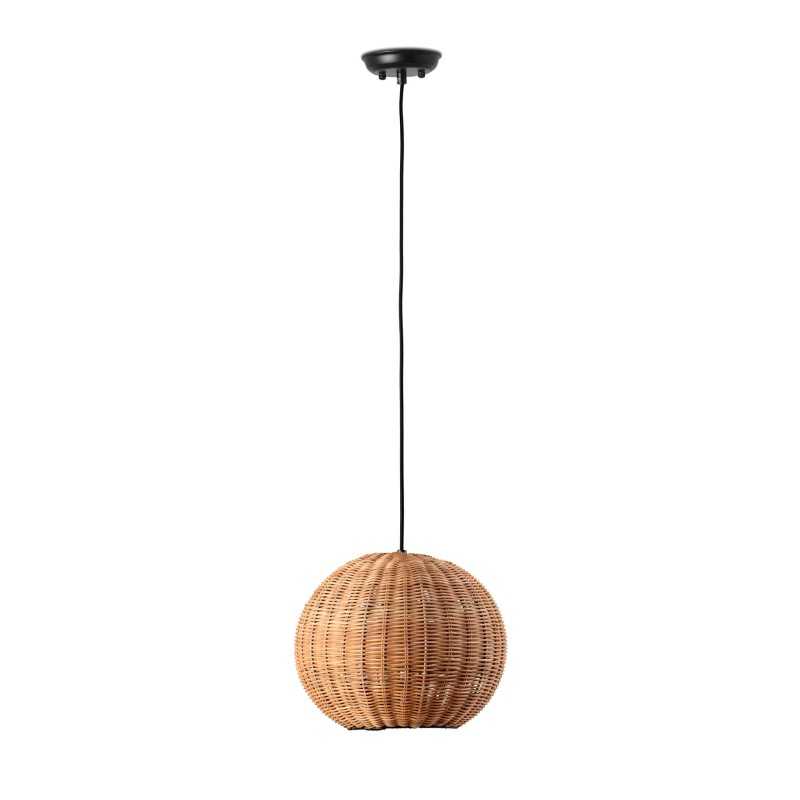 Lampe de plafond en acier E27 noir HEDIVAL