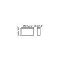 Applique murale en acier E27 blanc mat TAURIAC