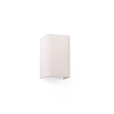 Lampe murale en acier E27 blanc mat CORROY