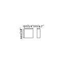 Applique murale en acier E27 blanc mat ARCHON