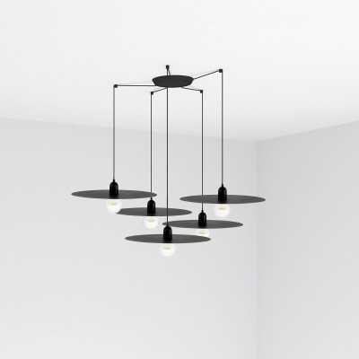 Lampe plafond acier E27 noir mat MALTOT
