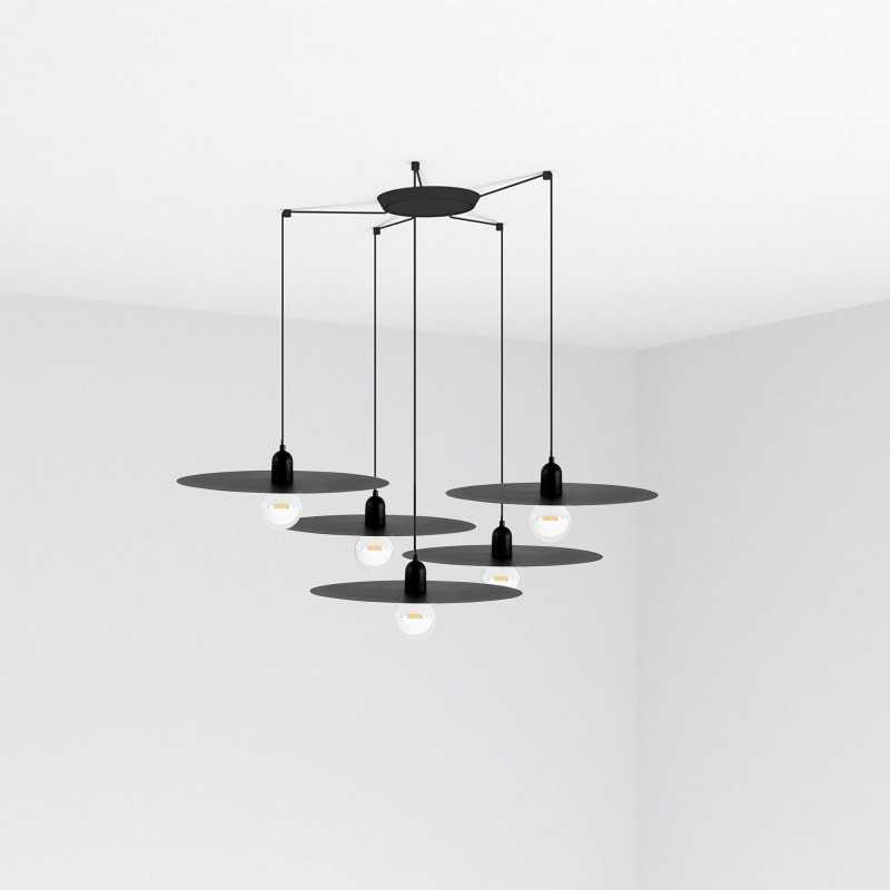 Lampe plafond acier E27 noir mat MALTOT