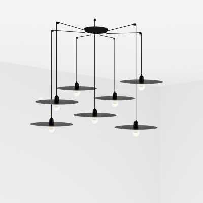 Lampe plafond acier E27 noir mat MIONNAY
