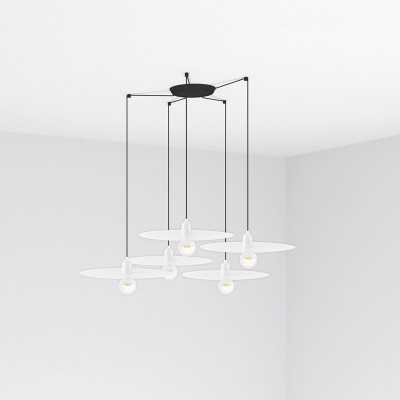 Lampe plafond acier E27 blanc mat SEGURET