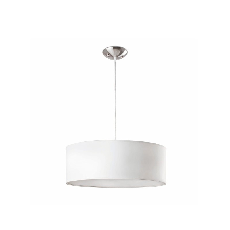 Suspension en acier E27 blanc ROGNON