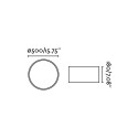 Suspension en acier E27 blanc mat TAURION