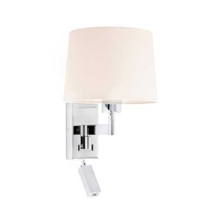 Applique murale en acier E27 en chrome brillant PARSAC