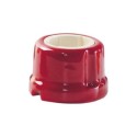 Prise en porcelaine de couleur rouge