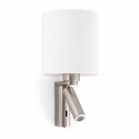 Lampe murale en acier E27 acier brossé QUEVRAN