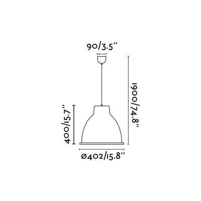 Lampe plafond acier E27 blanc mat MAUBOUX