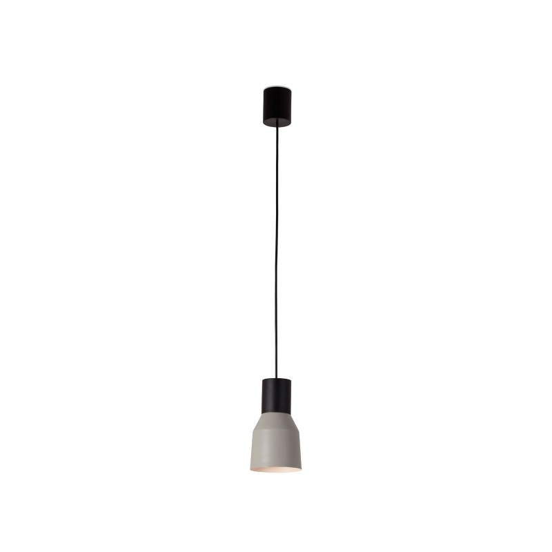 Lampe plafond acier E27 noir mat HUMBERT