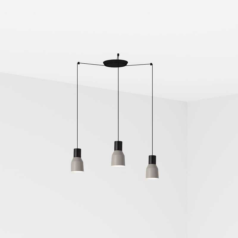 Lampe plafond acier E27 noir mat BLAGNAC