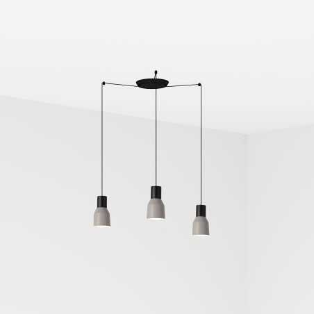 Lampe plafond acier E27 noir mat BLAGNAC