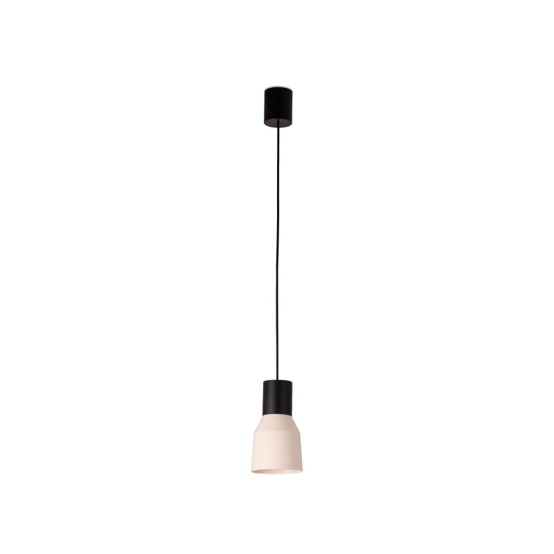 Lampe plafond acier E27 noir mat CORLIER