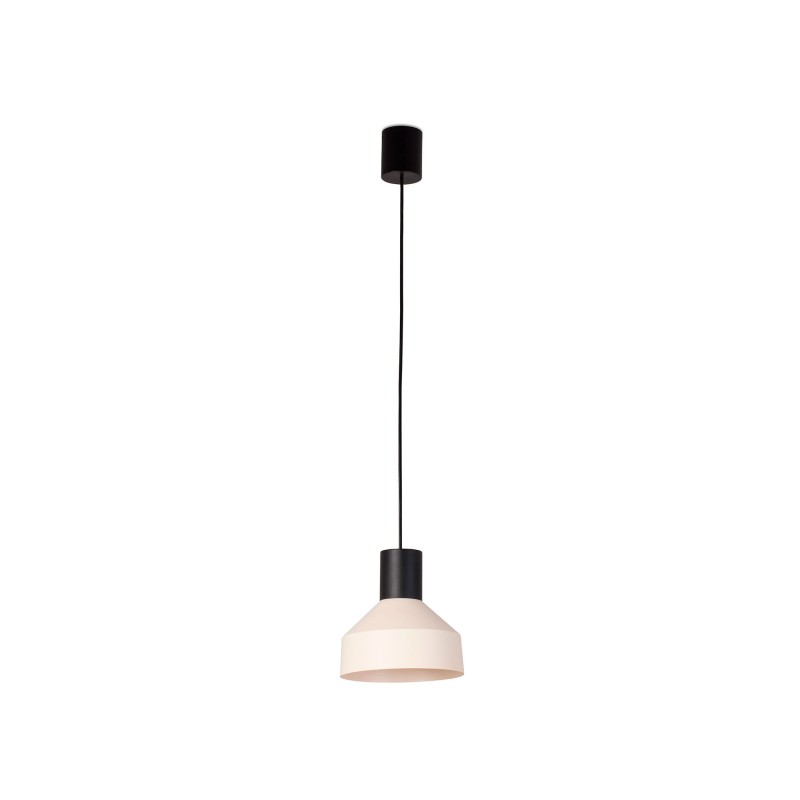 Lampe plafond acier E27 noir mat SEMAREY