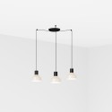Lampe plafond acier E27 noir mat L'OLLA