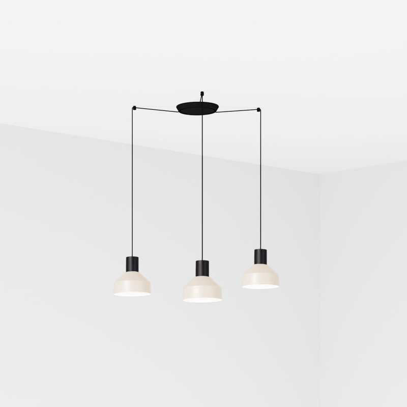 Lampe plafond acier E27 noir mat L'OLLA
