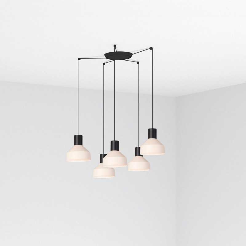 Lampe plafond acier E27 noir mat ANDELAT
