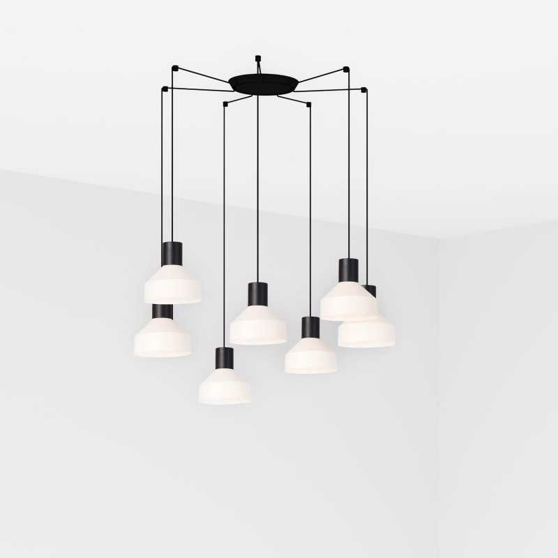Lampe plafond acier E27 noir mat KERBRAT