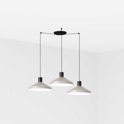 Lampe plafond acier E27 noir mat BERTHES