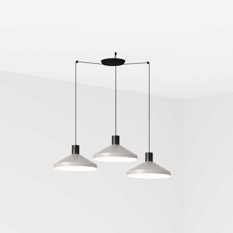 Lampe plafond acier E27 noir mat BERTHES