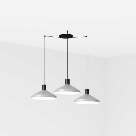 Lampe plafond acier E27 noir mat BERTHES