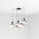 Lampe plafond acier E27 noir mat LIZERAY