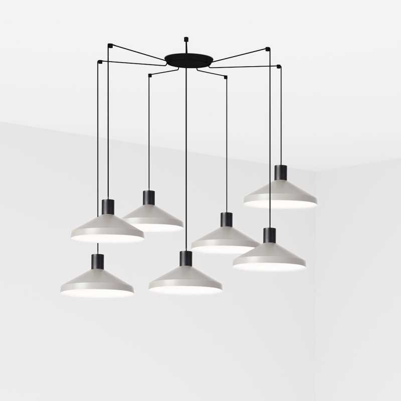 Lampe plafond acier E27 noir mat DEMUIN