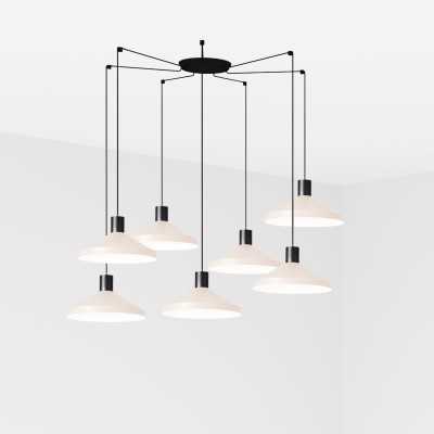 Lampe plafond acier E27 noir mat TILQUES