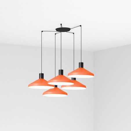 Lampe plafond acier E27 noir mat ALEMBON