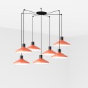 Lampe plafond acier E27 noir mat CAMBRIN