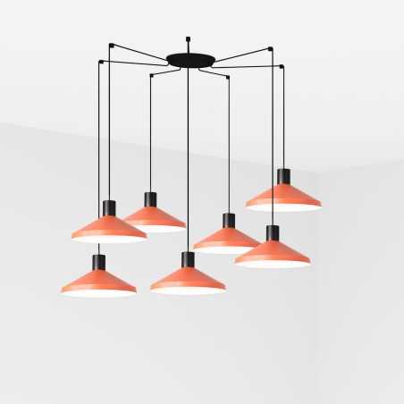 Lampe plafond acier E27 noir mat CAMBRIN
