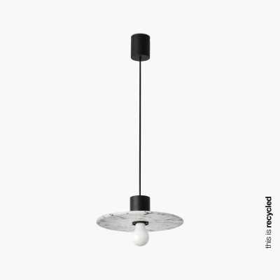 Lampe de plafond en aluminium E27 noir mat CHAREL