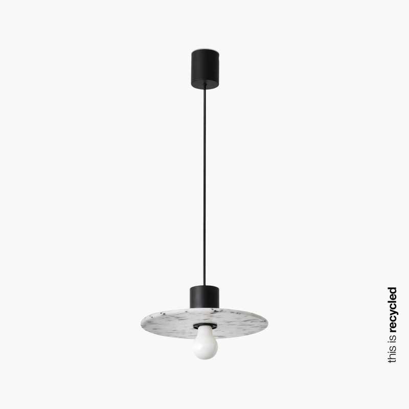 Lampe de plafond en aluminium E27 noir mat CHAREL