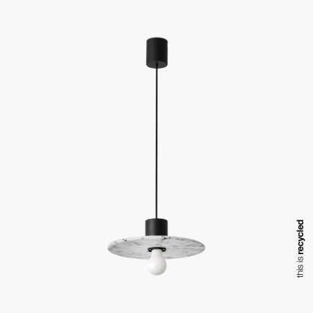 Lampe de plafond en aluminium E27 noir mat CHAREL