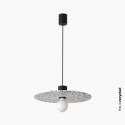 Lampe de plafond en aluminium E27 noir mat PLANFOY
