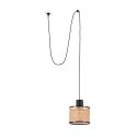 Lampe de plafond en acier E27 noir MONTFA