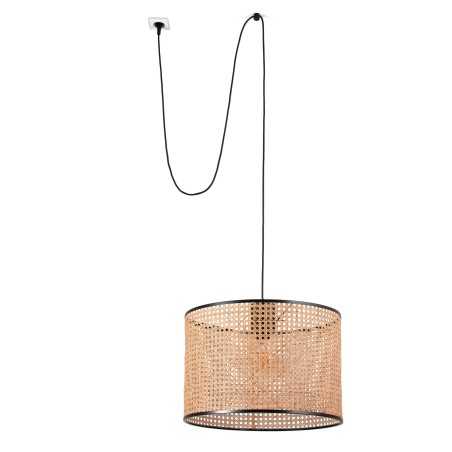 Lampe de plafond en acier E27 noir LABOULE