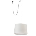 Suspension en acier E27 blanc NERDRE