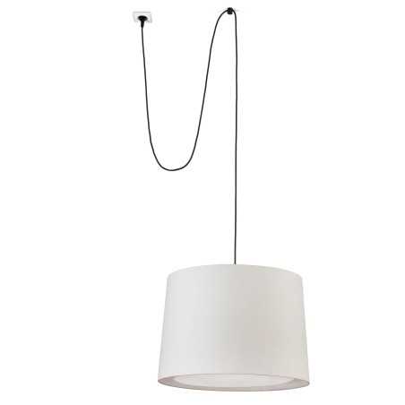 Suspension en acier E27 blanc NERDRE