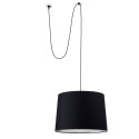 Suspension en acier E27 noir GOUZON