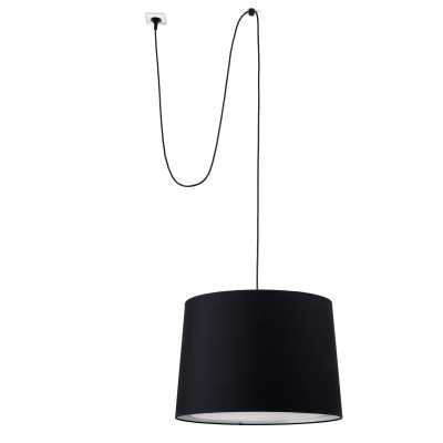 Suspension en acier E27 noir GOUZON
