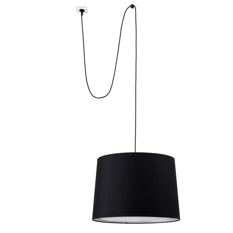 Suspension en acier E27 noir GOUZON